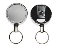 Chrome Heavy Duty Card Reel Key Ring - Pack of 50