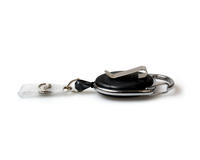 Black Translucent Carabiner Card Reels with Belt and Reinforced ID Straps - Pack of 50