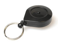 Black Card Reel With Key Ring/Ratchet - Pack of 50