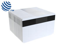 Fudan 1k 13.56mhz Blank White Cards with 2750oe Hi-Co Magnetic Stripe - Pack of 100