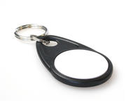 Black and White MIFARE Classic&reg; EV1 Key Fobs - Pack of 100