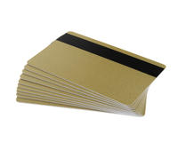 Light Gold 760 Micron Cards with 2750oe Hi-Co Magnetic Stripe - Pack of 100