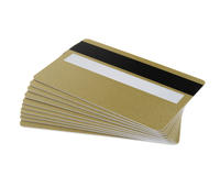 Light Gold 760 Micron Cards with 2750oe Hi-Co Magnetic Stripe & Signature Panel - Pack of 100