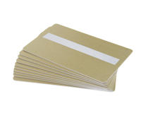 Light Gold 760 Micron Grade A Cards With Sig Panel - Pack of 100