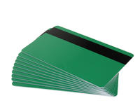 Green Premium 760 Micron Cards With Hi-Co Mag - Pack of 100