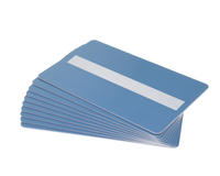 Light Blue 760 Micron Cards With Sig Panel - Pack of 100