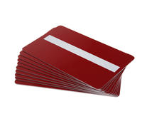 Red Premium 760 Micron Cards With Sig Panel - Pack of 100