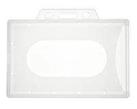 Enclosed PP Enclosed Translucent Card Holders Landscape with Wide 58mm Thumbslot - Pack of 100 ** limited stock available **