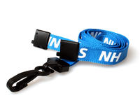 15mm NHS Lanyards with Breakaway and Plastic J Clip - Pack of 100