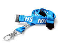 NHS Lanyards with Double Breakaway and Trigger Clip - Pack of 100