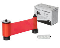 Smart 30/50 Red Mono 650664 Printer Ribbon with Cleaning Roller - 1200 Prints 